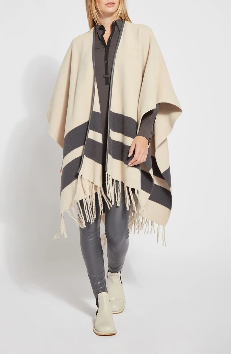Stripe Knit Ruana