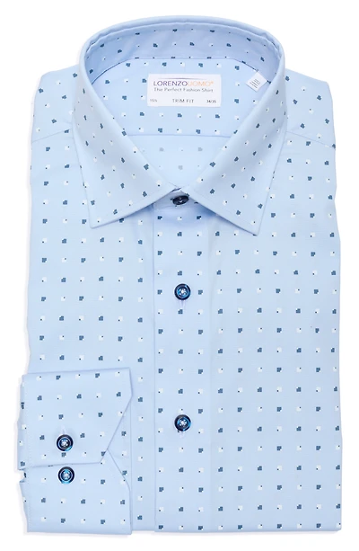 Print Trim Fit Dress Shirt