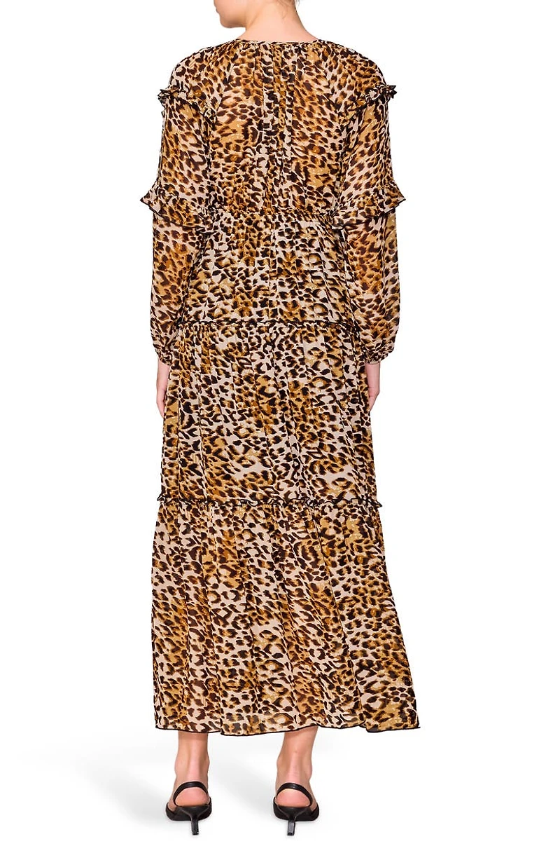 Front Tie Long Sleeve Dress