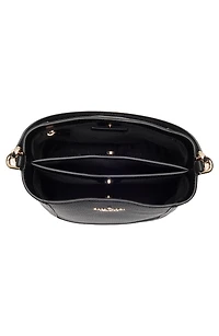 lena pebbled leather bucket bag