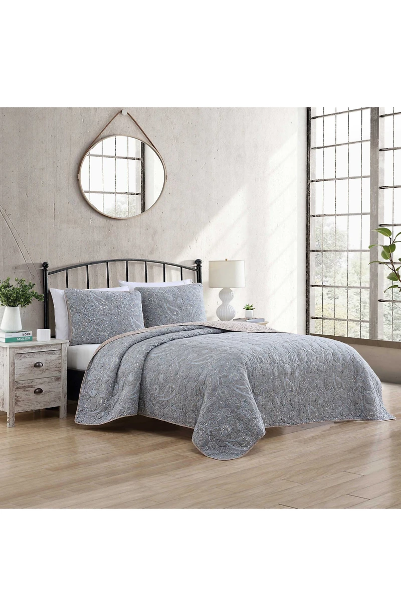 Emilia Reversible Quilt & Sham Set