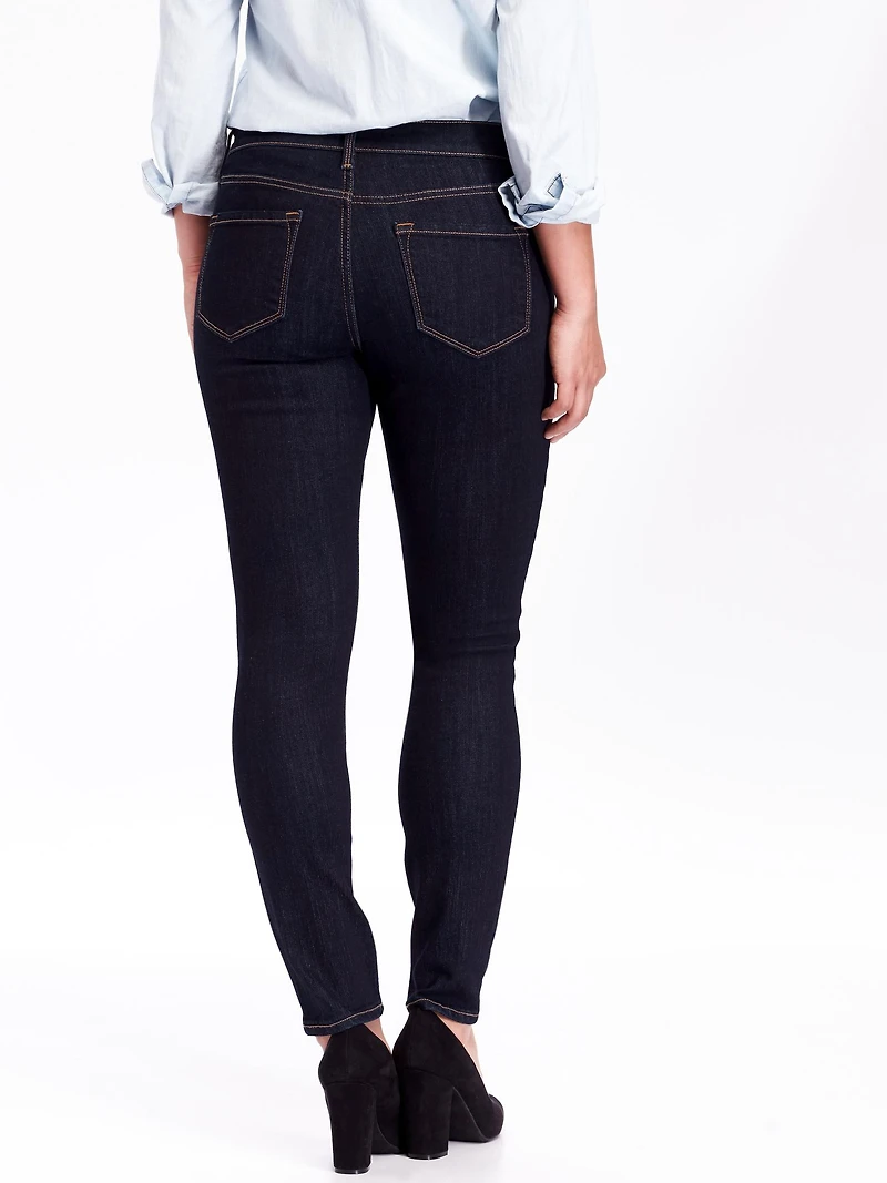Mid-Rise Curvy Skinny Jeans