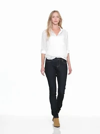 Mid-Rise Curvy Skinny Jeans