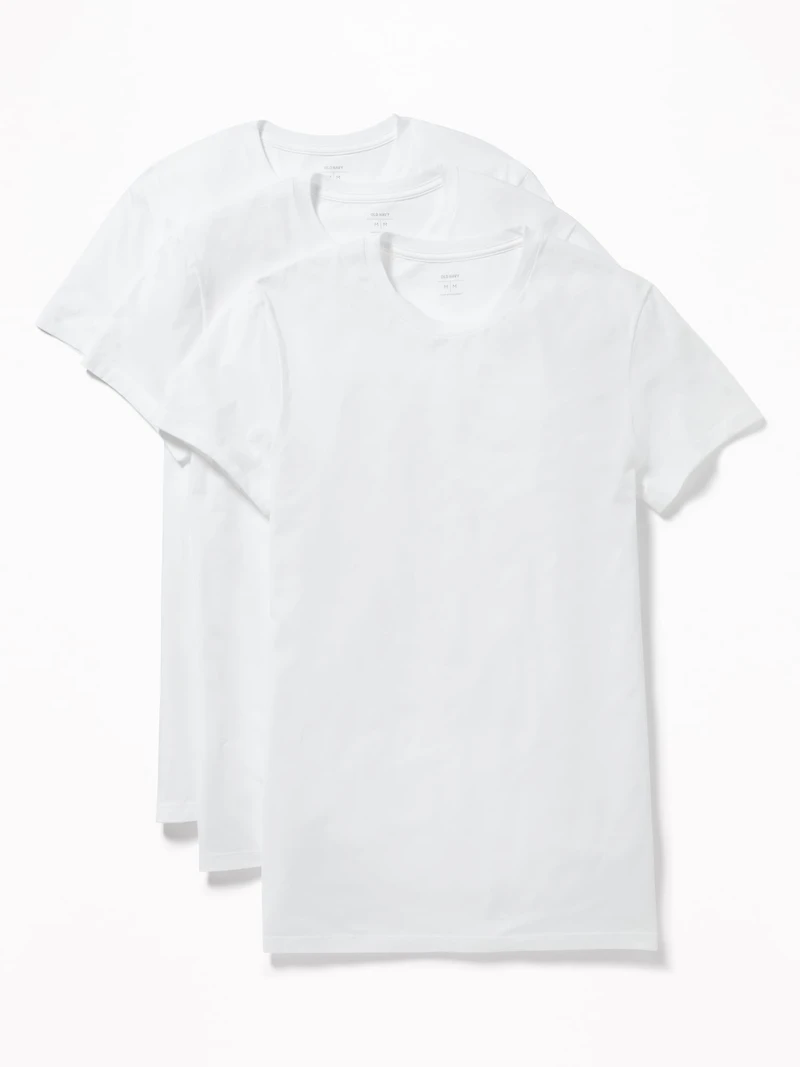 Go-Dry Crew-Neck T-Shirts 3-Pack