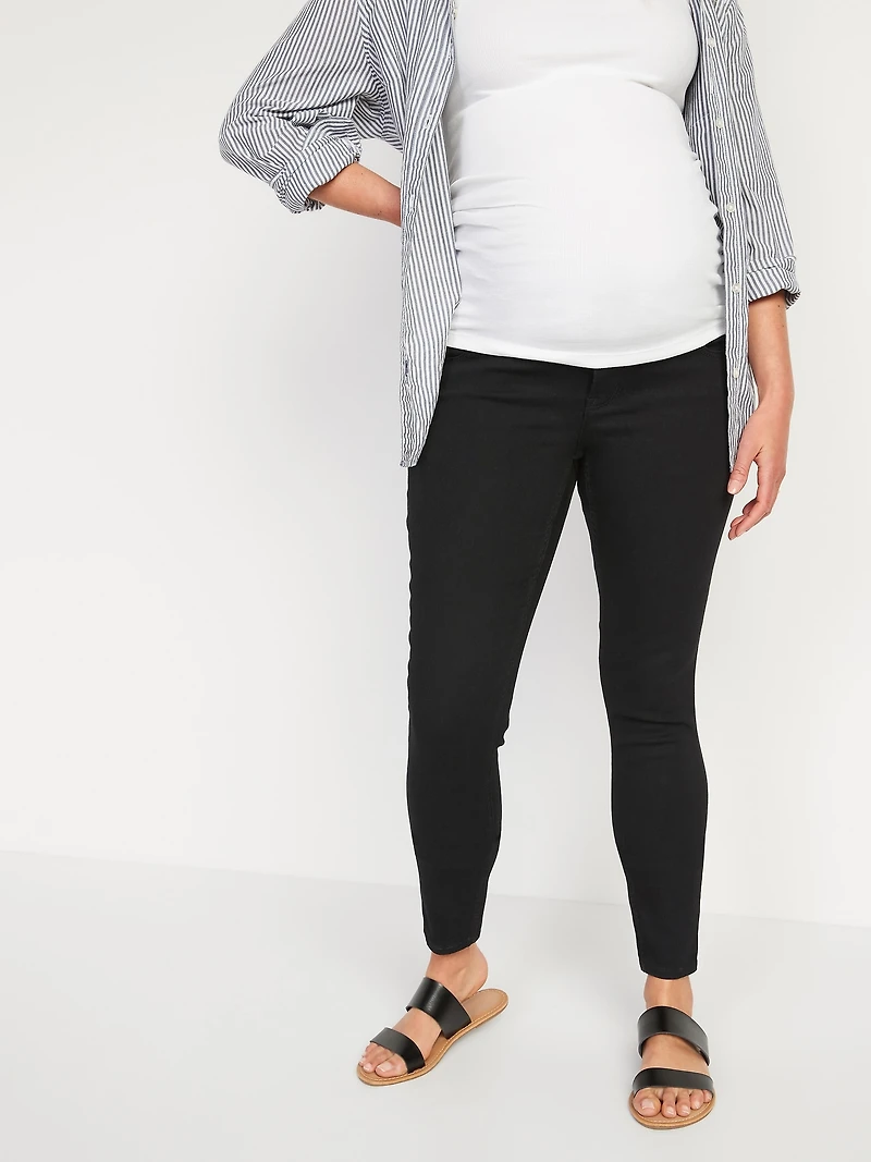 Maternity Rollover-Panel 360° Stretch Super-Skinny Jeans