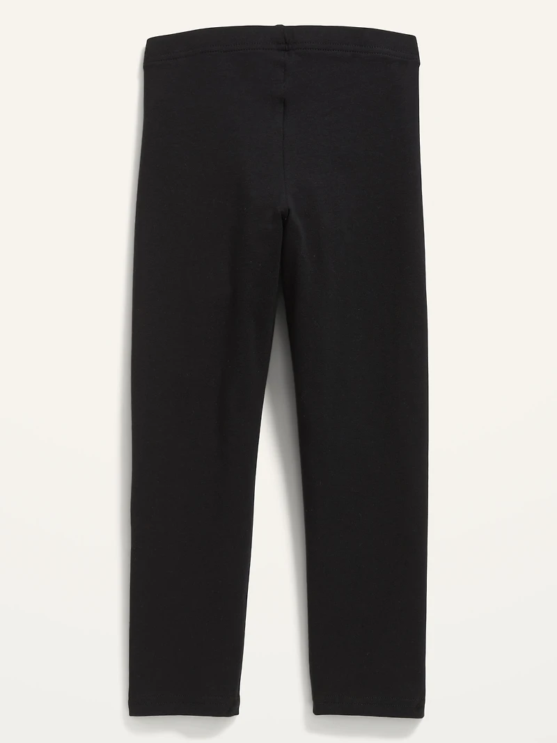 Short Crop Jersey Leggings for Girls