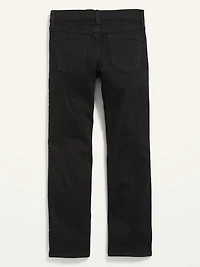 Straight-Leg Built-In Flex Black Jeans for Boys