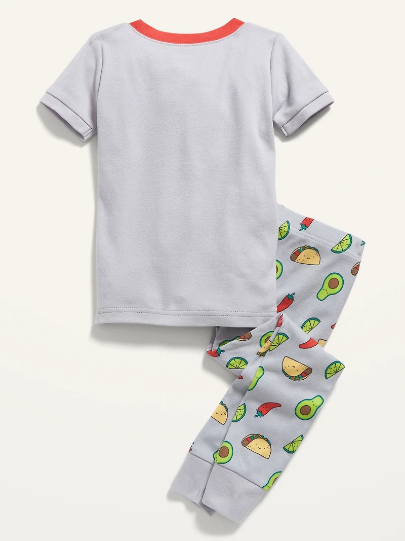 Unisex "Let's Taco 'Bout It" Pajama Set for Toddler & Baby