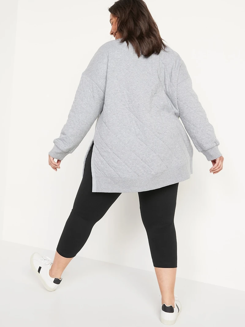 High-Waisted Fashion Layering Cropped Legging