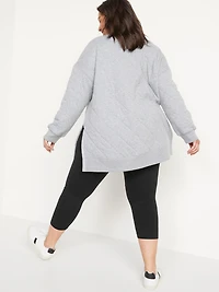 High-Waisted Fashion Layering Cropped Legging