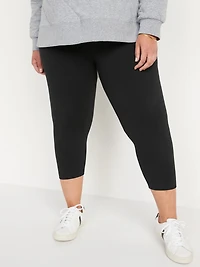 High-Waisted Fashion Layering Cropped Legging