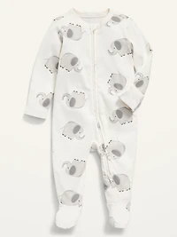 Unisex Printed Footed Sleep & Play One-Piece for Baby
