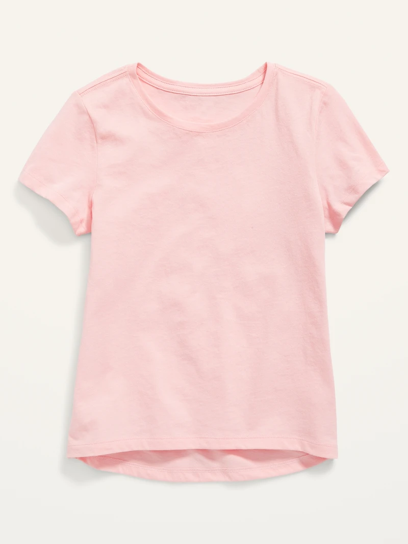 Short-Sleeve Softest Solid T-Shirt for Girls