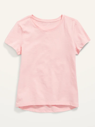 Short-Sleeve Softest Solid T-Shirt for Girls
