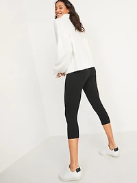 High-Waisted Fashion Layering Cropped Legging