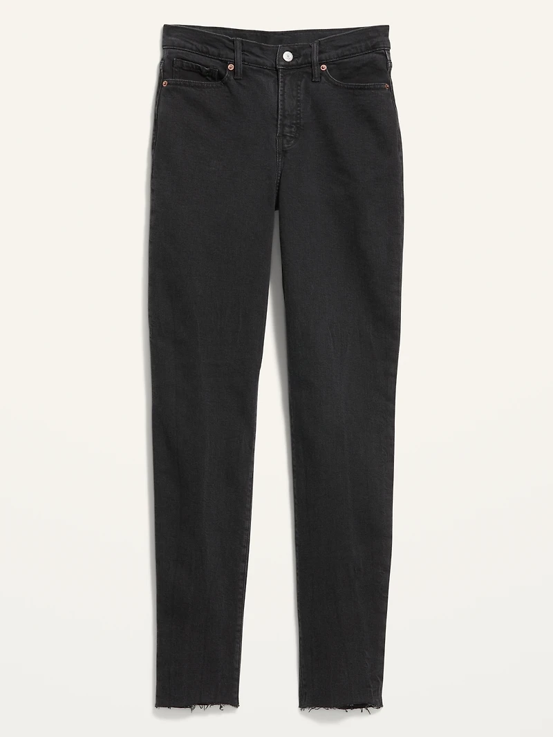 High-Waisted OG Straight Cut-Off Ankle Jeans
