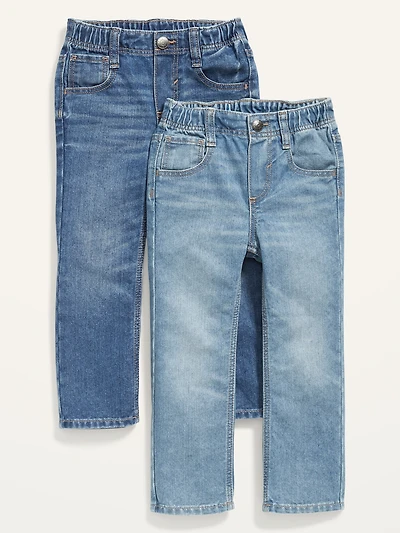 Wow Straight Pull-On Jeans 2-Pack for Toddler