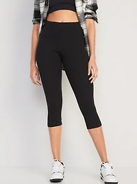 High-Waisted Fashion Layering Cropped Leggings 3-Pack