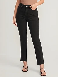 High-Waisted OG Straight Cut-Off Ankle Jeans