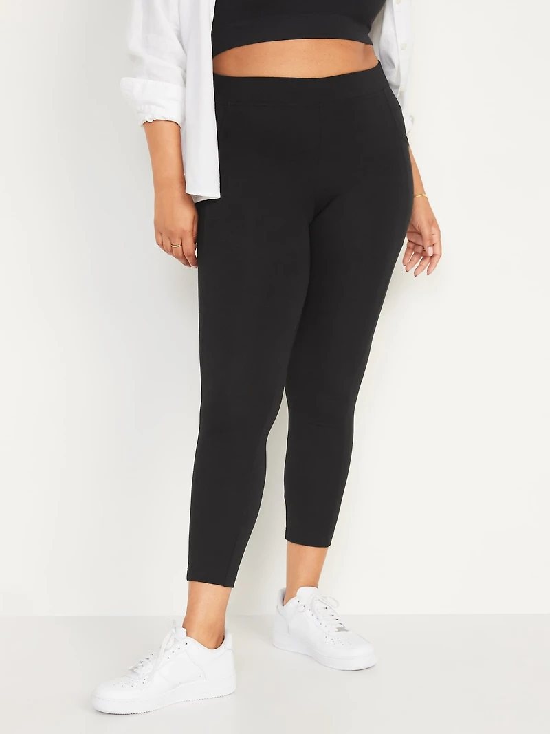 High-Waisted Fashion Layering 7/8 Legging