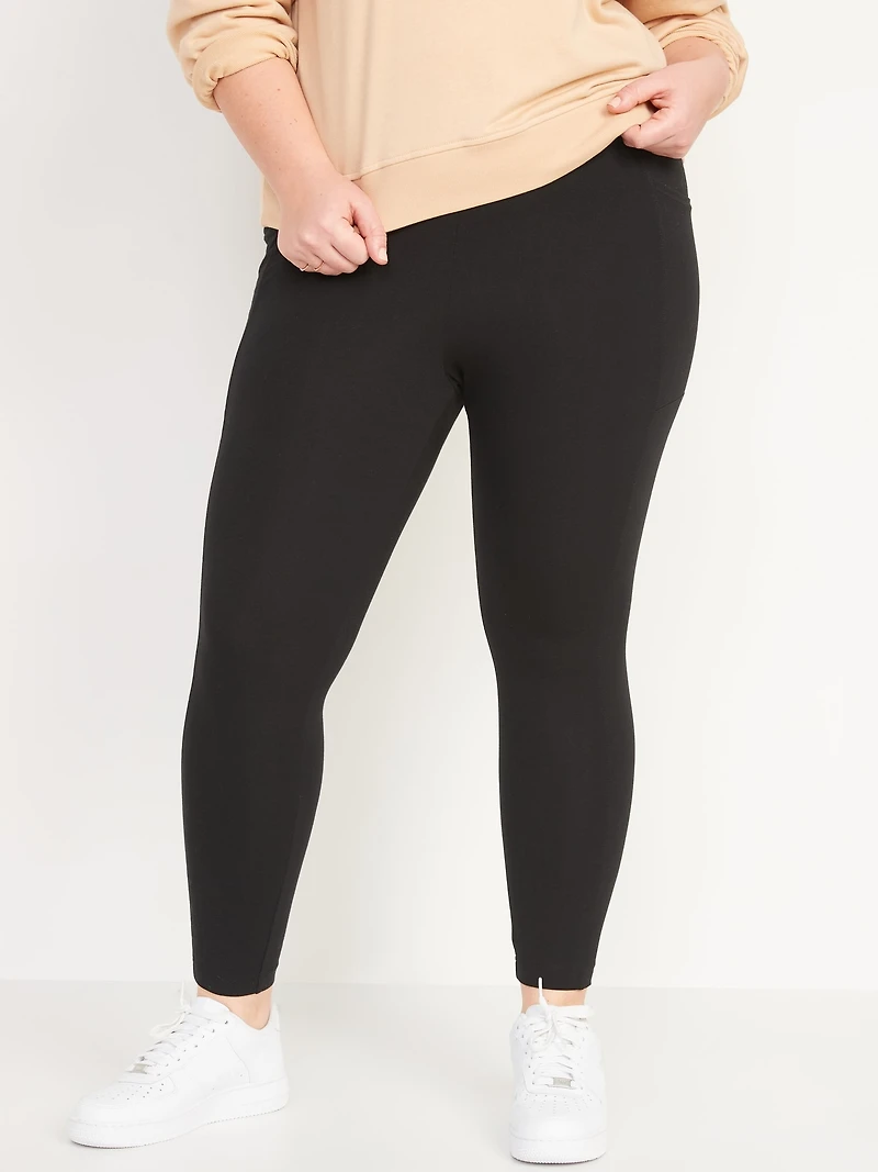 High-Waisted Fashion Layering 7/8 Legging