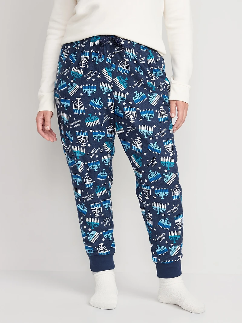 Printed Flannel Jogger Pajama Pants