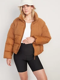 Maternity Full Panel PowerSoft Biker Shorts - 8-inch inseam