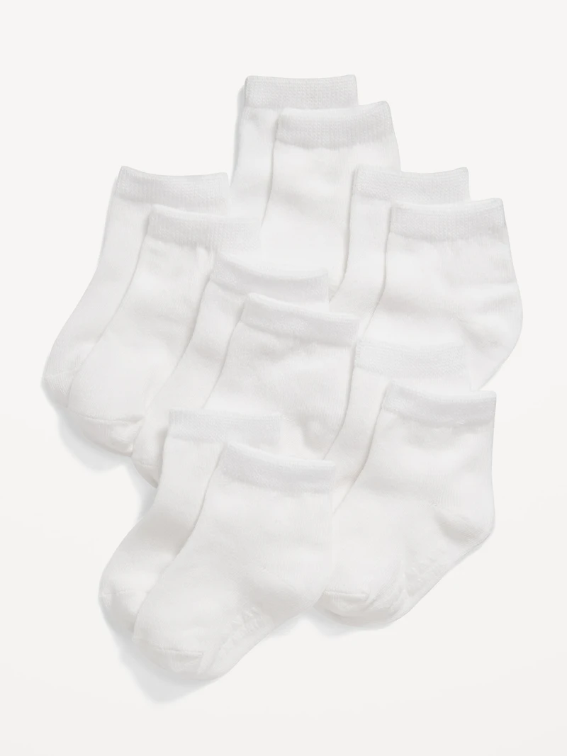 Unisex Crew Socks 6-Pack for Toddler & Baby