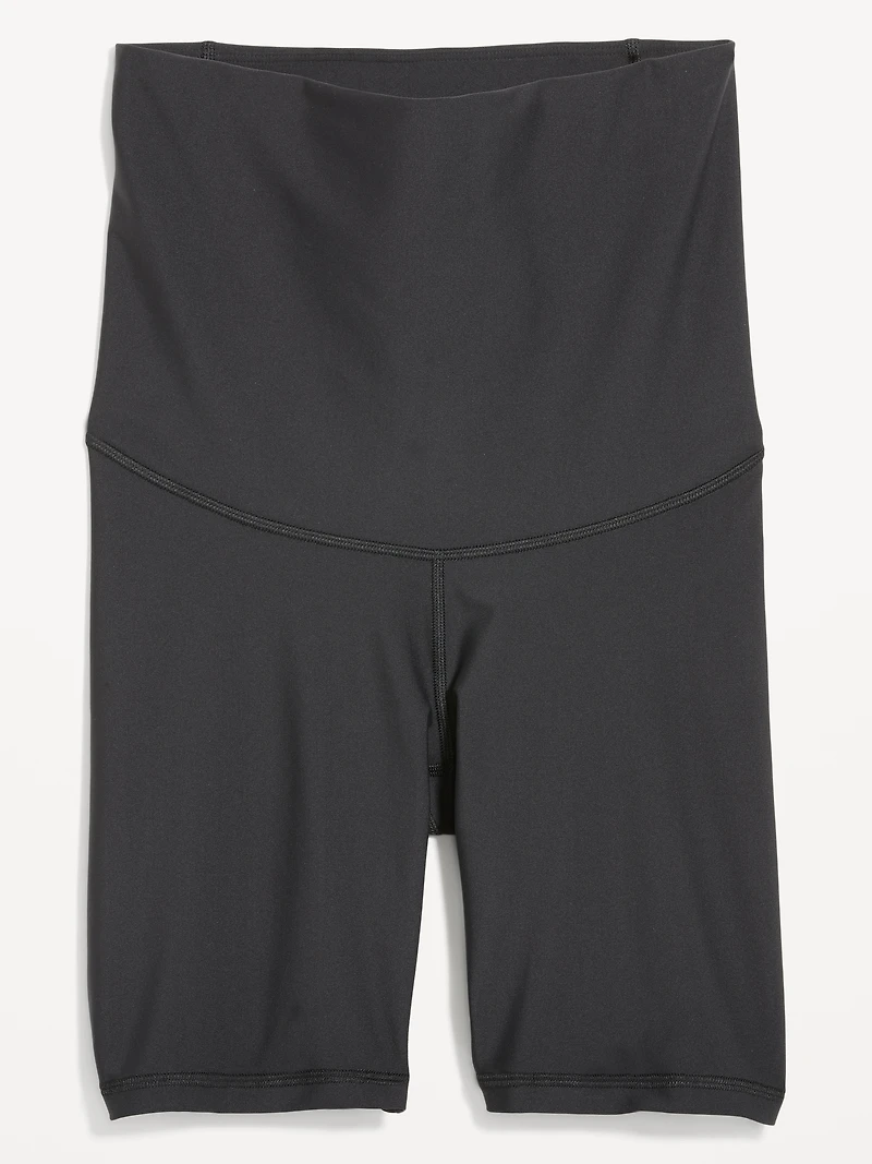 Maternity Full Panel PowerSoft Postpartum Support Biker Shorts - 8-inch inseam