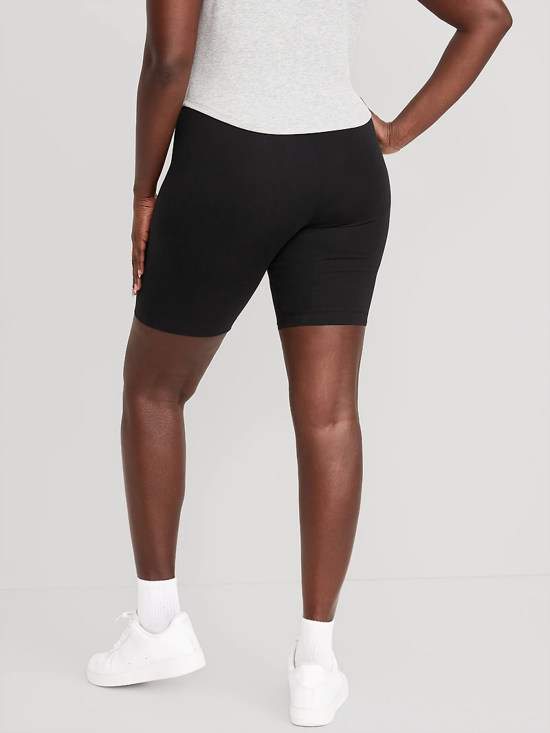 High-Waisted Biker Shorts 3-Pack - 8-inch inseam