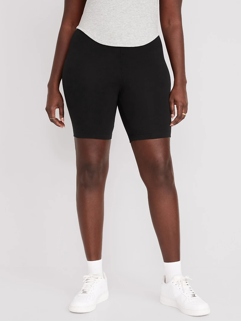 High-Waisted Biker Shorts 3-Pack - 8-inch inseam