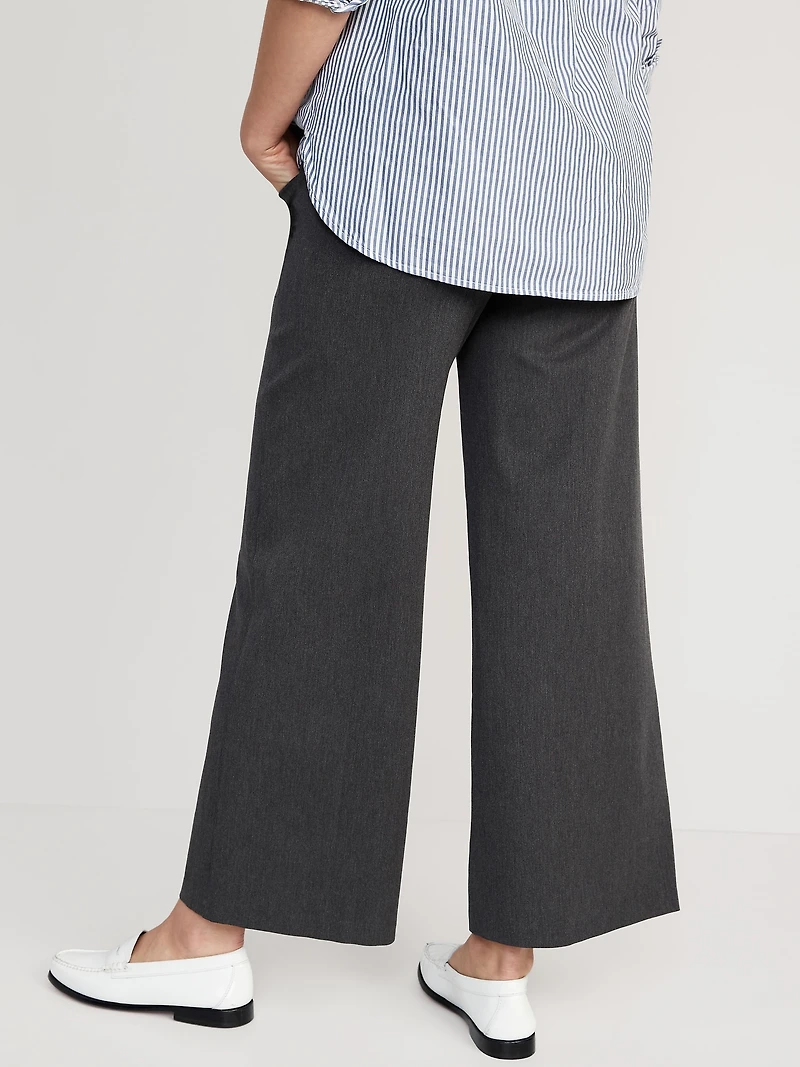 Maternity Full-Panel Pixie Wide-Leg Pants