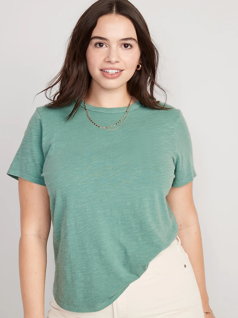 EveryWear Crew-Neck Slub-Knit T-Shirt