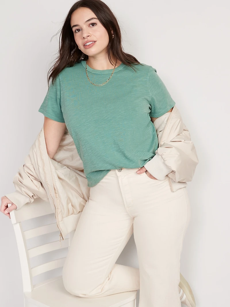 EveryWear Crew-Neck Slub-Knit T-Shirt