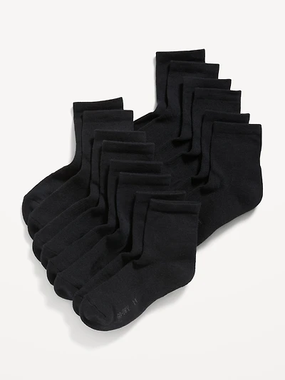 Go-Dry Quarter Crew Socks 7-Pack for Boys