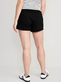 Maternity Foldover-Waist Shorts -- 3-inch inseam