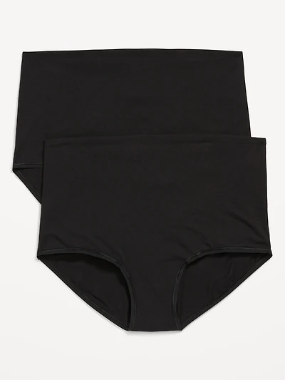 Maternity 2-Pack Rollover-Waist Brief Underwear