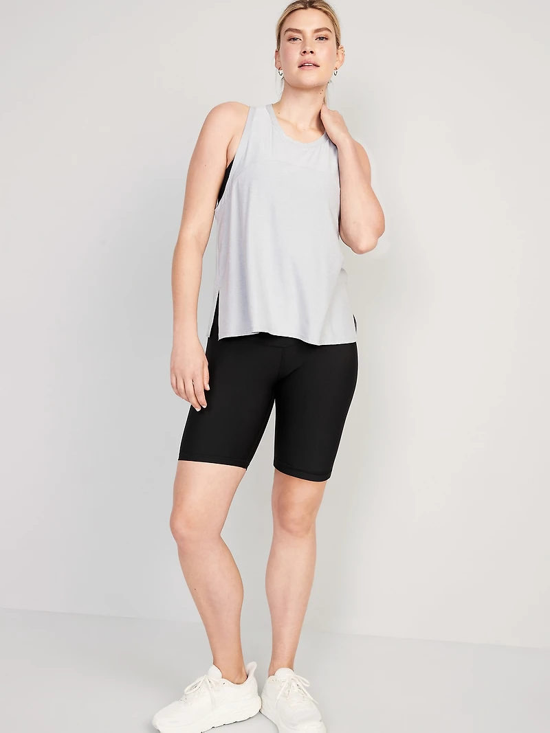 Maternity Full Panel PowerSoft Postpartum Support Biker Shorts - 8-inch inseam