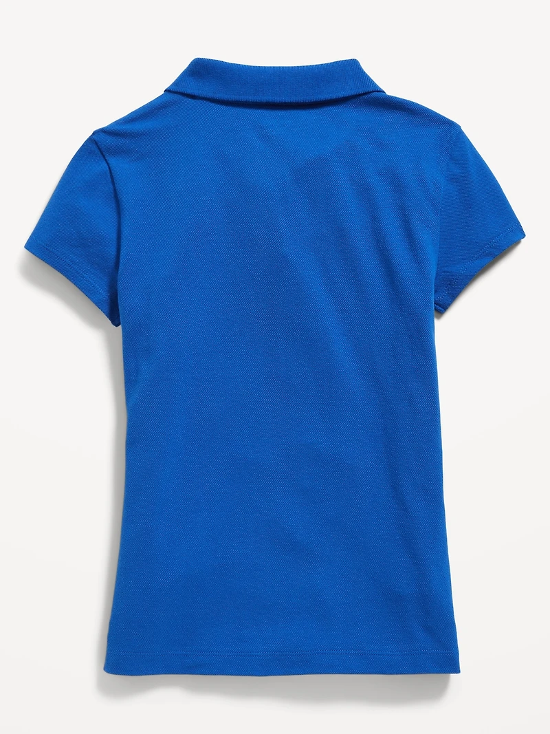 Uniform Pique Polo Shirt for Girls