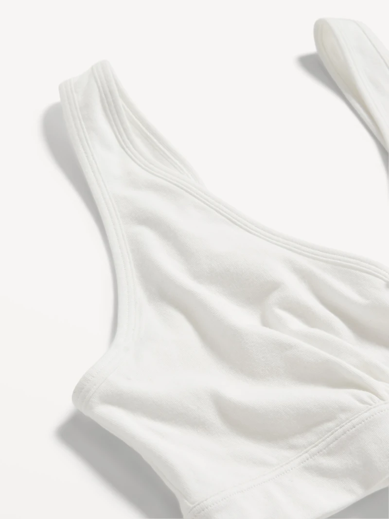 Maternity Cross-Front Cotton Nursing Bralette