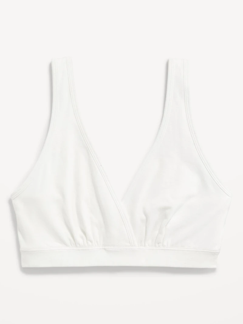 Maternity Cross-Front Cotton Nursing Bralette