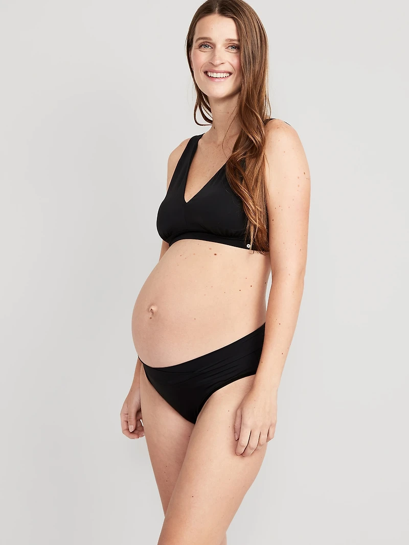 Maternity Low-Rise No-Show Bikini Underwear 2-Pack