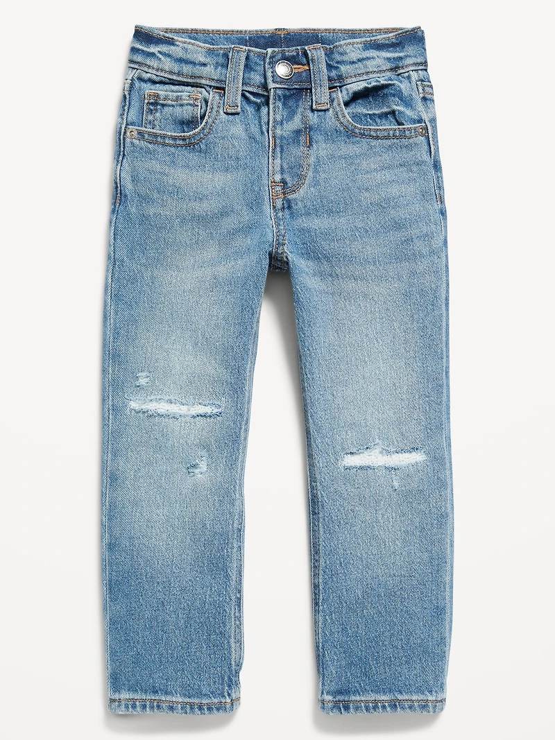 Unisex Straight Ripped Stretch Jeans for Toddler