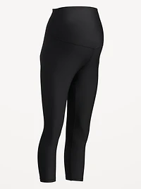Maternity Full-Panel PowerSoft Crop Leggings