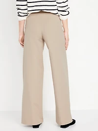 High-Waisted Pull-On Pixie Super Wide-Leg Pants