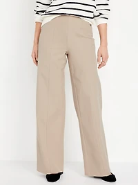 High-Waisted Pull-On Pixie Super Wide-Leg Pants