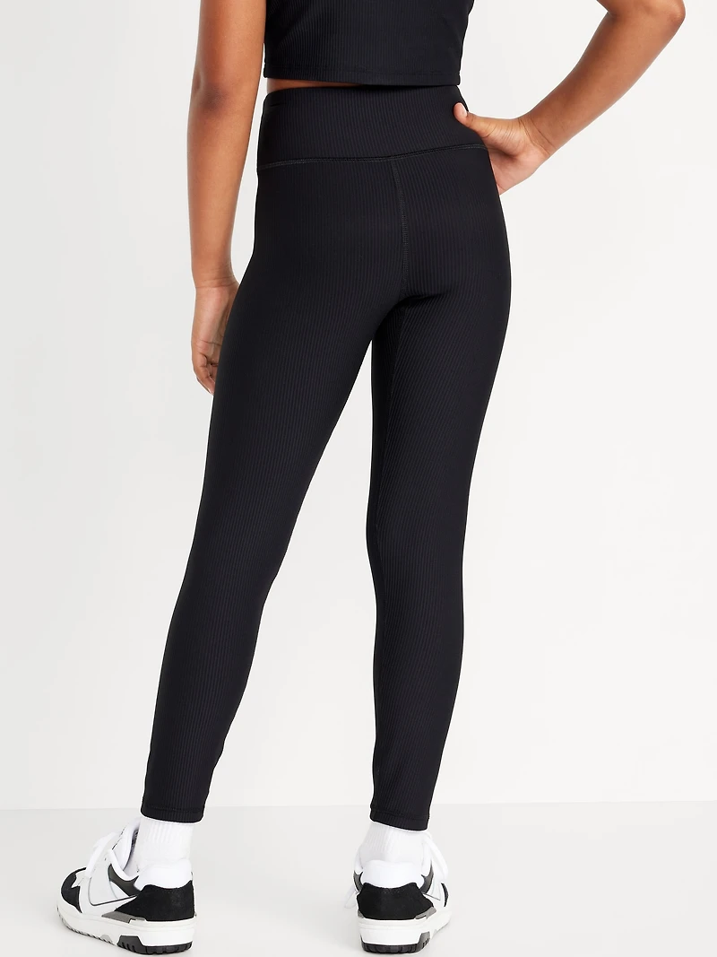 High-Waisted PowerSoft 7/8-Length Performance Leggings for Girls