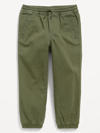 Functional-Drawstring Jogger Pants for Toddler Boys