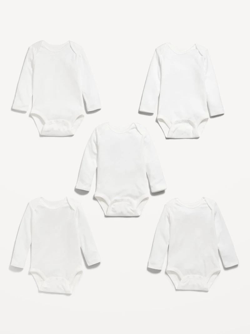 Unisex Bodysuit 5-Pack for Baby