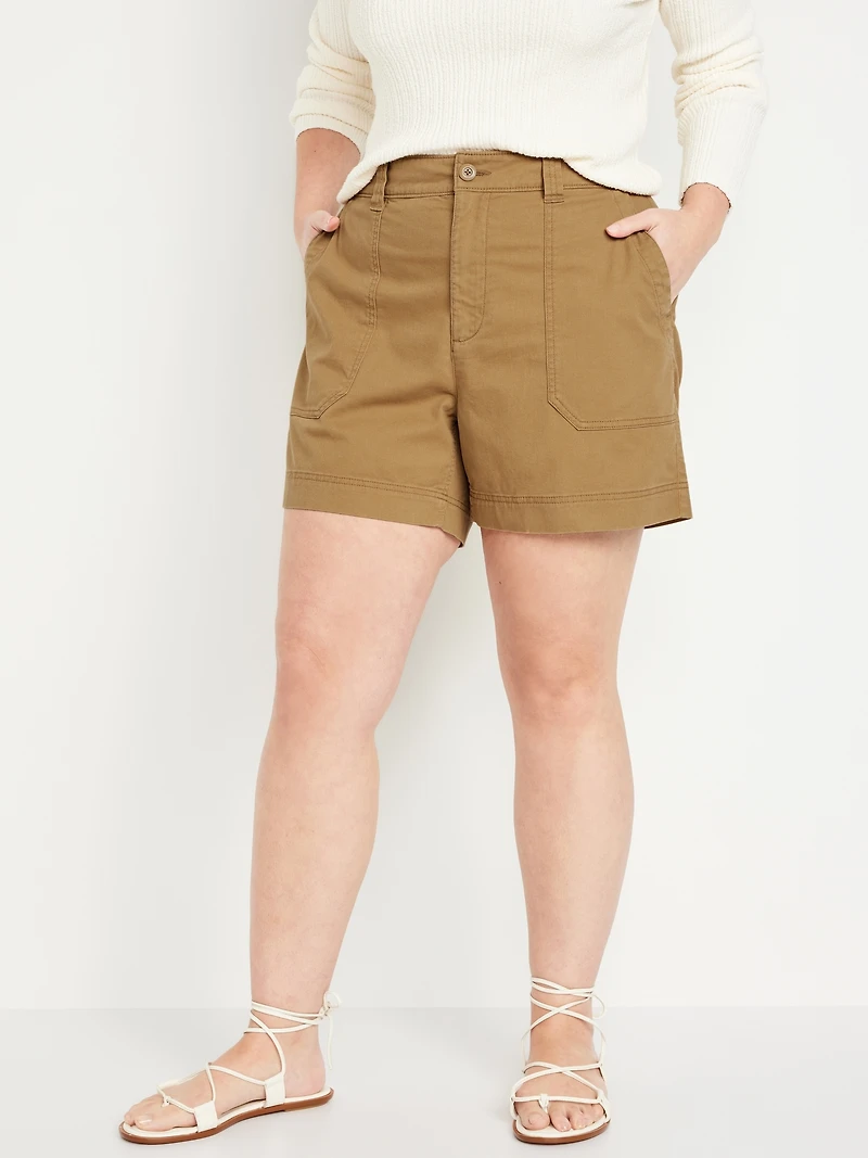 High-Waisted OGC Chino Shorts -- 5-inch inseam